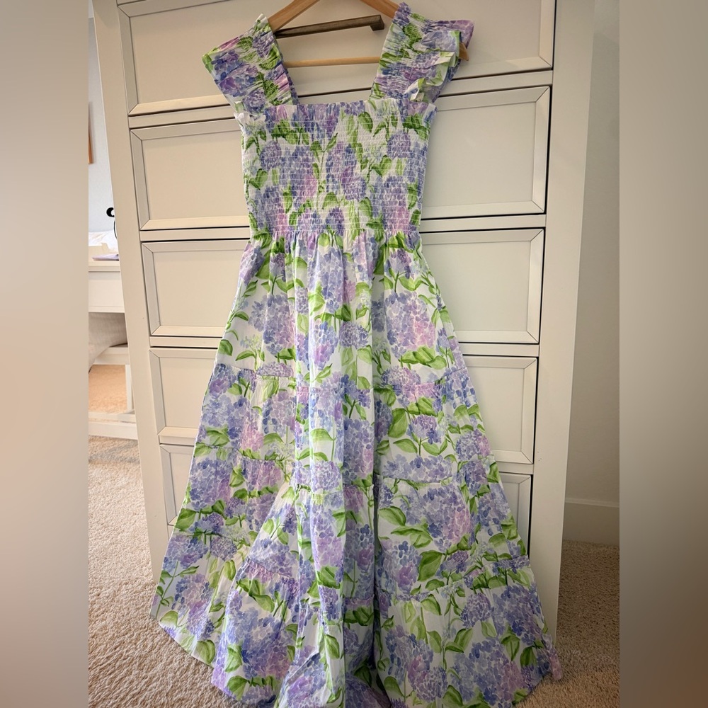 Hill House Ellie Nap Dress Blue Hydrangea size S